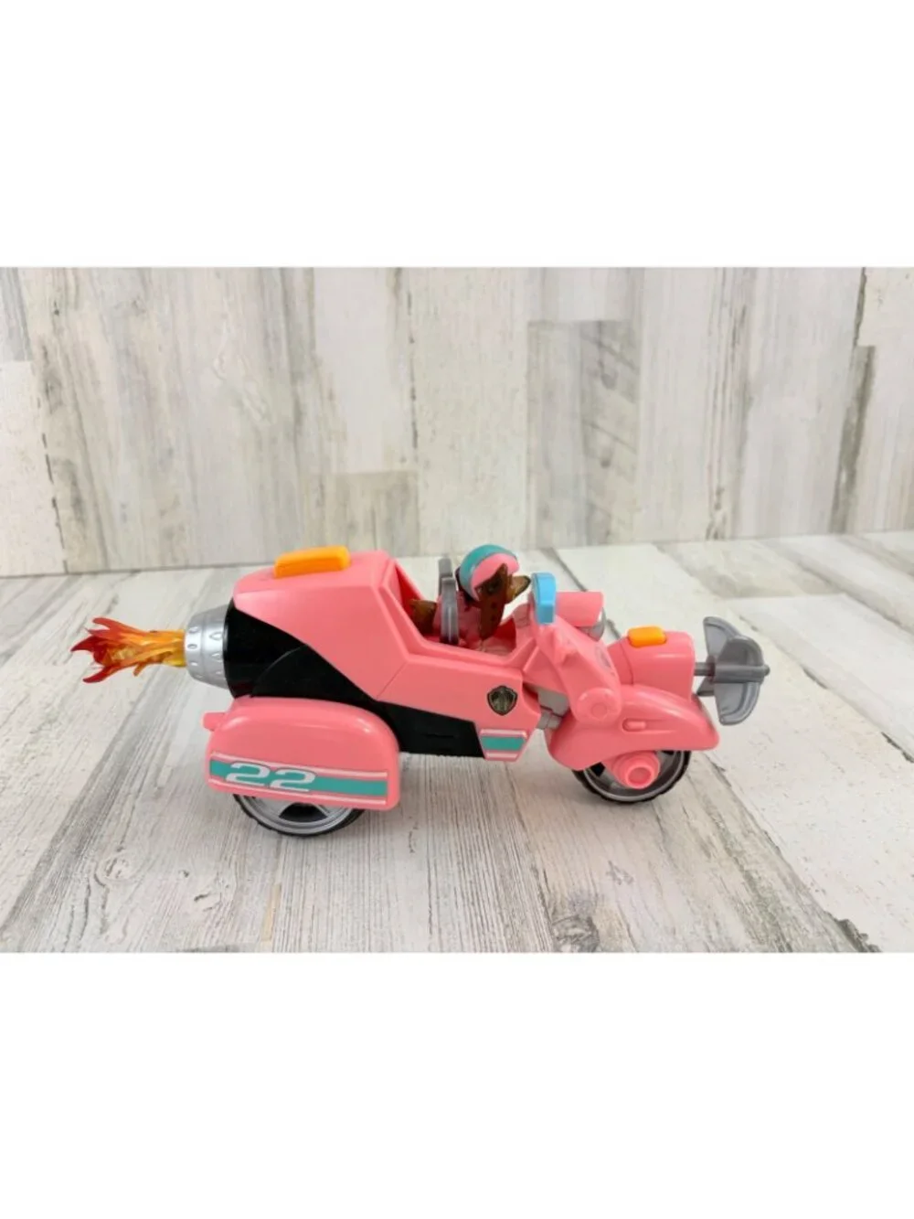 Paw Patrol Liberty Dachshund Action Figure With Motorcycle